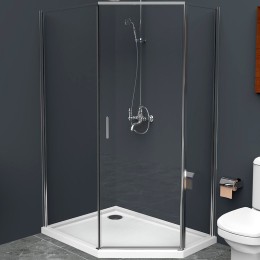 Душевой уголок BelBagno Uno 100х80 UNO-195-PH-1-100/80-C-Cr
