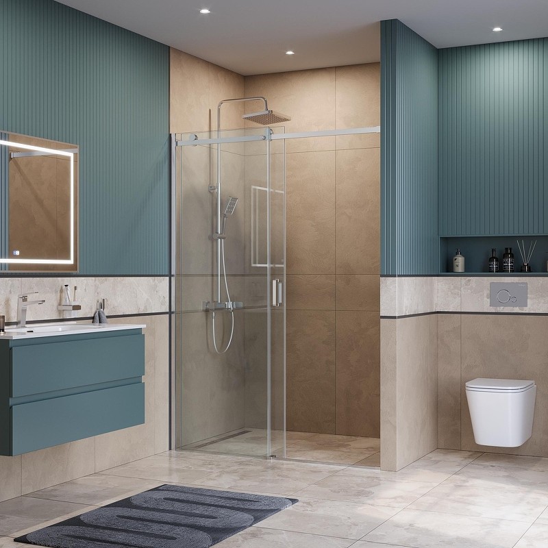 Душевая дверь BelBagno Soft Close-2 150 SOFT_CLOSE-2-BF-1-150-C-Cr