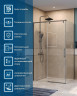 Душевой уголок BelBagno Soft Close-1 110x80 SOFT_CLOSE-1-AH-1-110/80-C-GM