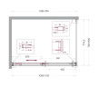Душевой уголок BelBagno Soft Close-1 110x80 SOFT_CLOSE-1-AH-1-110/80-C-GM