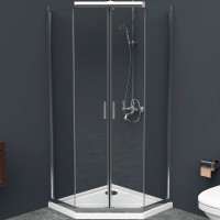 Душевой уголок BelBagno Uno 90х90 UNO-195-P-2-90-C-Cr