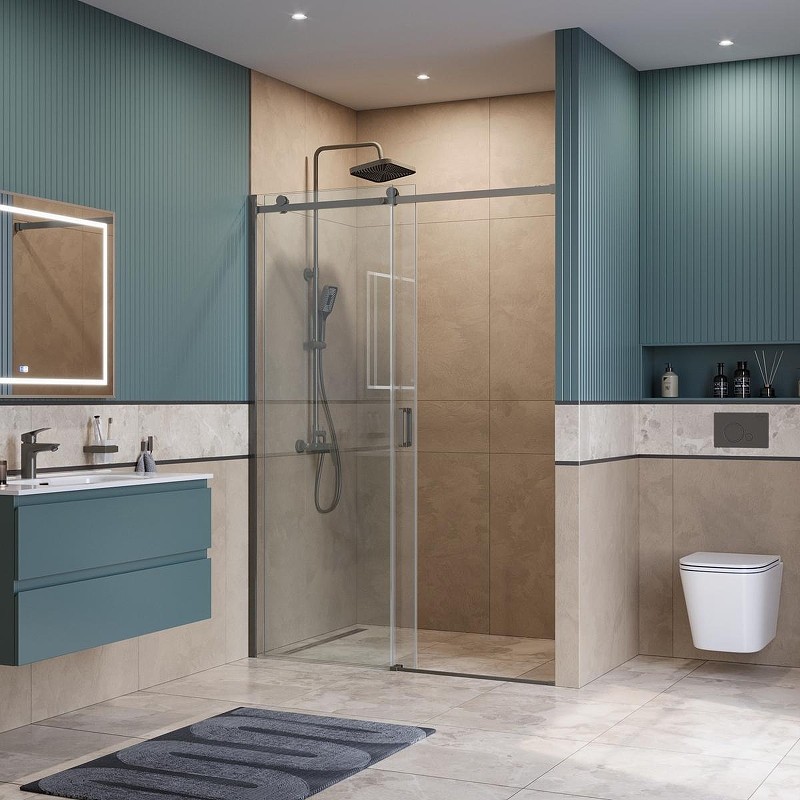 Душевая дверь BelBagno Soft Close-2 150 SOFT_CLOSE-2-BF-1-150-C-GM