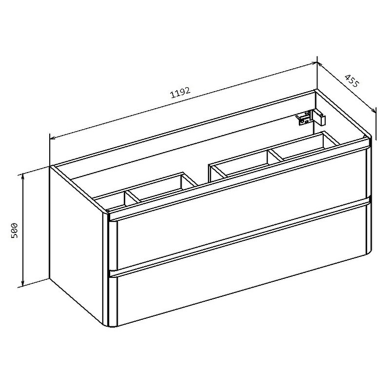 Тумба под раковину BelBagno 120 ALBANO-1200-2C-SO-CVG подвесная