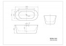 Акриловая ванна BelBagno 158х74 BB306-1585