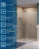 Душевая дверь BelBagno Soft Close-2 160 SOFT_CLOSE-2-BF-1-160-C-Cr