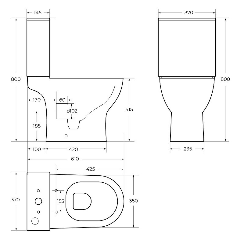 Унитаз-компакт BelBagno Lounge BB045CPR/SC