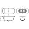 Акриловая ванна BelBagno Due 170x80 BB702-1700-800-K