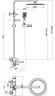Душевая система BelBagno Luce LUC-VSCM-CRM