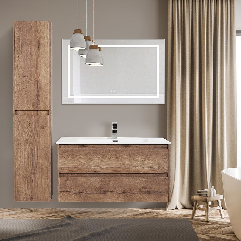 Зеркало BelBagno Kraft 98.5 SPC-KRAFT-985-685-TCH-WARM с подсветкой с подогревом