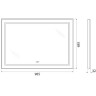 Зеркало BelBagno Kraft 98.5 SPC-KRAFT-985-685-TCH-WARM с подсветкой с подогревом