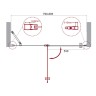 Душевая дверь BelBagno Etna 80 ETNA-B-12-60/20-C-Cr