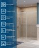 Душевая дверь BelBagno Soft Close-2 180 SOFT_CLOSE-2-BF-1-180-C-Cr