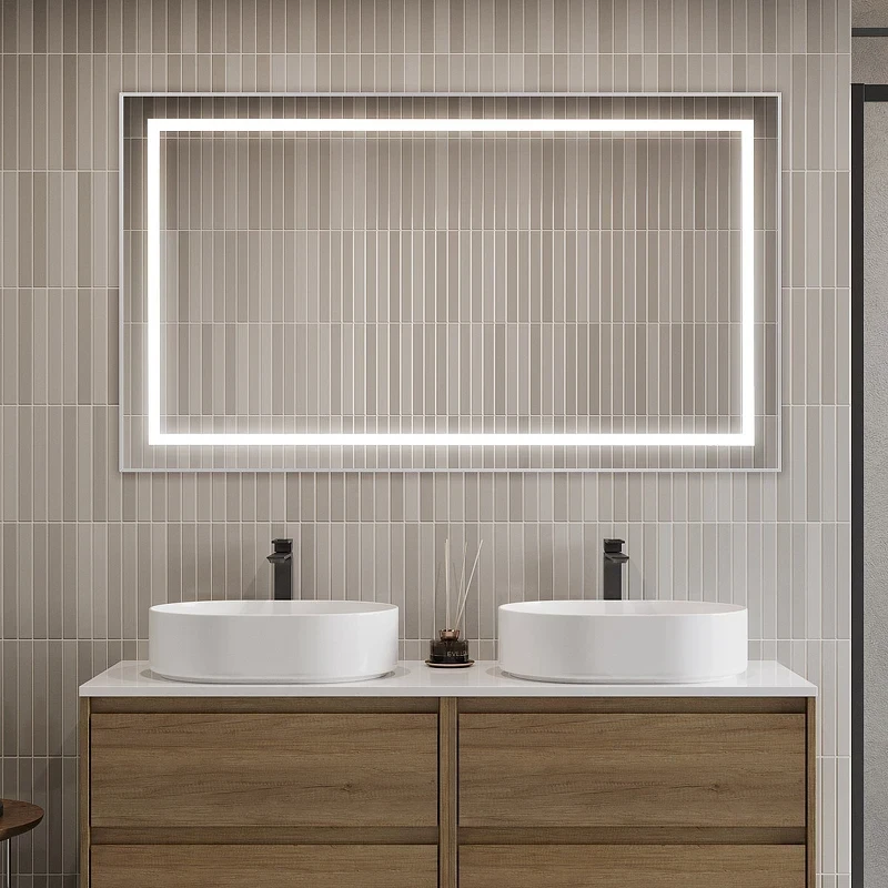 Зеркало BelBagno Kraft 140 SPC-KRAFT-1400-800-SENS-AL с подсветкой