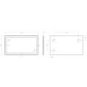 Зеркало BelBagno Kraft 140 SPC-KRAFT-1400-800-SENS-AL с подсветкой