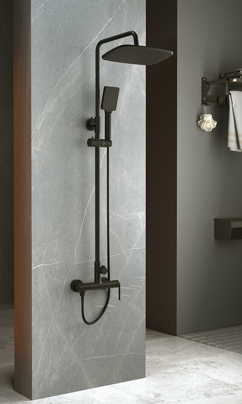 Душевая система BelBagno Acqua ACQUA-DOCM-NERO