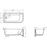Акриловая ванна BelBagno 150x73 L BB712-1500-730-L