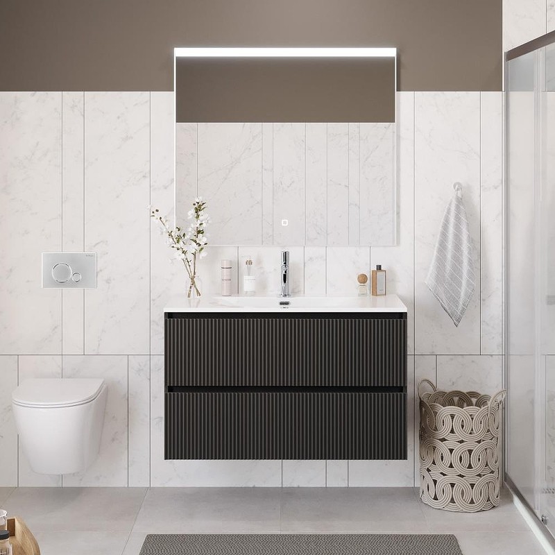 Тумба под раковину BelBagno Uno 100 UNO-1000-2C-SO-GSO подвесная