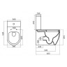 Унитаз-компакт BelBagno Marino BB105CPR/BB105SC