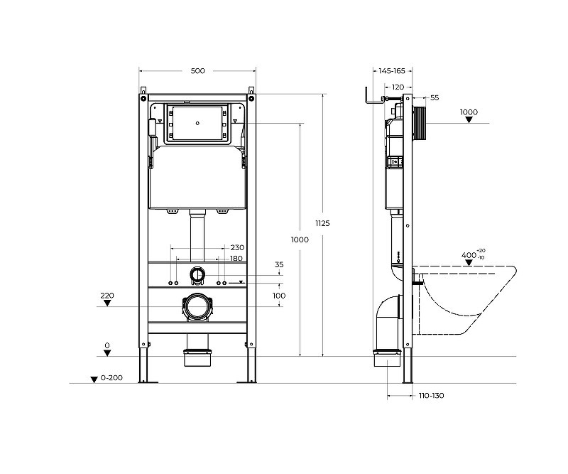 Инсталляция BelBagno BB-101-M-BC