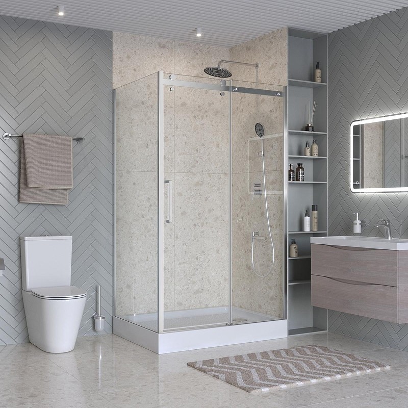 Душевой уголок BelBagno Marino 2 130x90 MARINO-2-AH-1-130/90-C-Cr