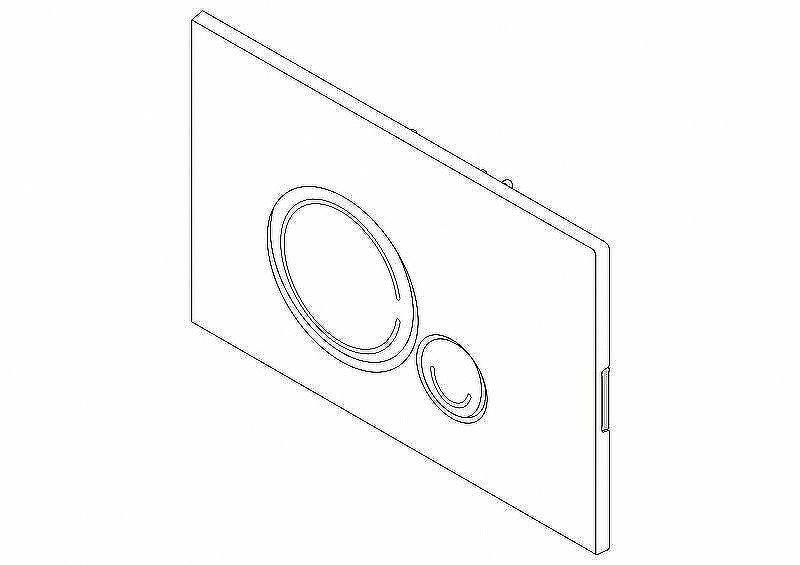 Клавиша смыва BelBagno Sfera BB017-SR-NERO.M