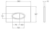 Клавиша смыва BelBagno BB050CR.MAT