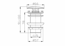 донный клапан BelBagno BB-SC-CRM Сlick-Сlack