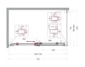 Душевой уголок BelBagno Marino 2 130x80 MARINO-2-AH-1-130/80-C-Cr
