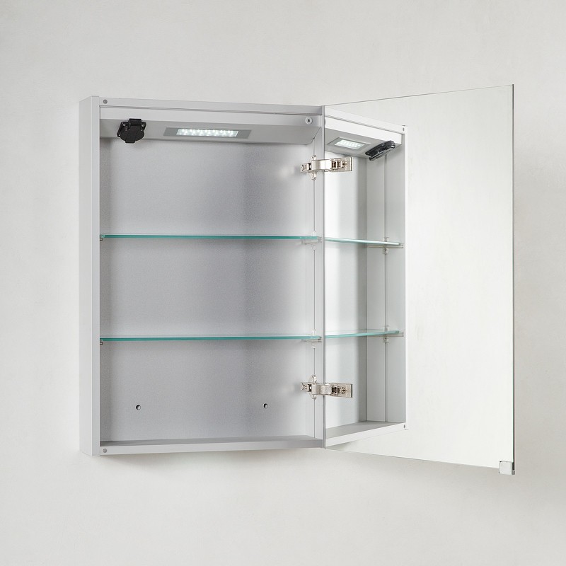 Зеркальный шкаф BelBagno 60 R SPC-1A-DL-BL-600 с подсветкой