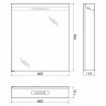 Зеркальный шкаф BelBagno 60 R SPC-1A-DL-BL-600 с подсветкой