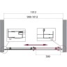 Душевая дверь BelBagno Uno 100 UNO-195-BF-1-100-C-Cr