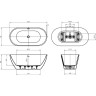 Акриловая ванна BelBagno Uno 150x73 BB701-1500-730-K