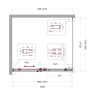 Душевой уголок BelBagno Soft Close-2 100x90 SOFT_CLOSE-2-AH-1-100/90-C-GM