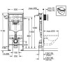 Комплект унитаза BelBagno Uno BB3105CHR/SC с инсталляцией Grohe Rapid SL 38811KF0