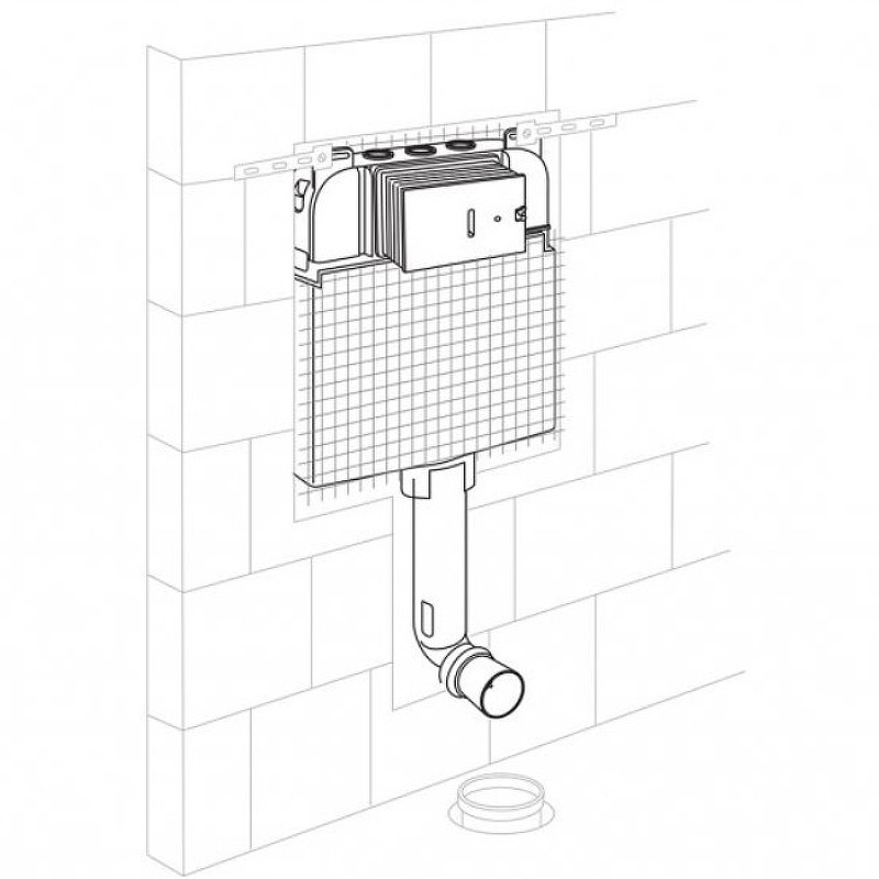 смывной бачок BelBagno CS BB025-CS для унитаза