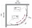Душевой уголок BelBagno Uno 100х100 UNO-195-R-2-100-C-Cr