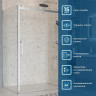 Душевой уголок BelBagno Marino 2 150x100 MARINO-2-AH-1-150/100-C-Cr