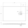 Душевой поддон из искусственного камня BelBagno Uno 140x90 TRAY-MR-UNO-AH-140/90-35-W