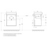 Тумба под раковину BelBagno Neon 50 NEON-500-1C-SO-RS подвесная