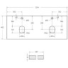 Столешница под раковину BelBagno 120 EK-120-2-BL