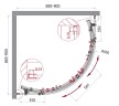 Душевой уголок BelBagno Acqua 90x90 ACQUA-R-2-90-C-Cr