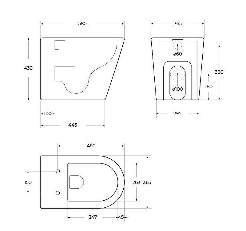 Унитаз BelBagno Flay BB1003CB-TOR/SC приставной