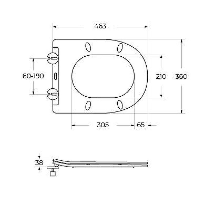 Унитаз BelBagno Flay BB1003CB-TOR/SC приставной