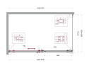 Душевой уголок BelBagno Soft Close-2 150x90 SOFT_CLOSE-2-AH-1-150/90-C-GM