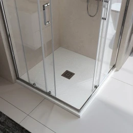 Душевой поддон из искусственного камня BelBagno Uno 90x90 TRAY-MR-UNO-A-90-35-W-CR