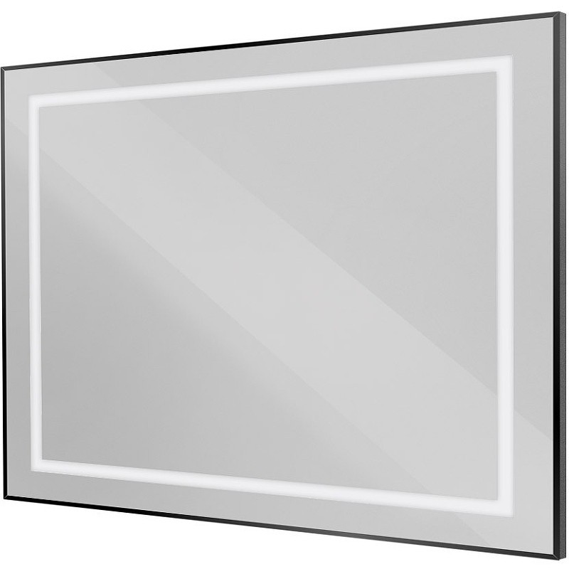 Зеркало BelBagno Kraft 100 SPC-KRAFT-1000-800-SENS-NERO с подсветкой