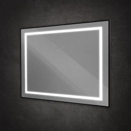 Зеркало BelBagno Kraft 100 SPC-KRAFT-1000-800-SENS-NERO с подсветкой