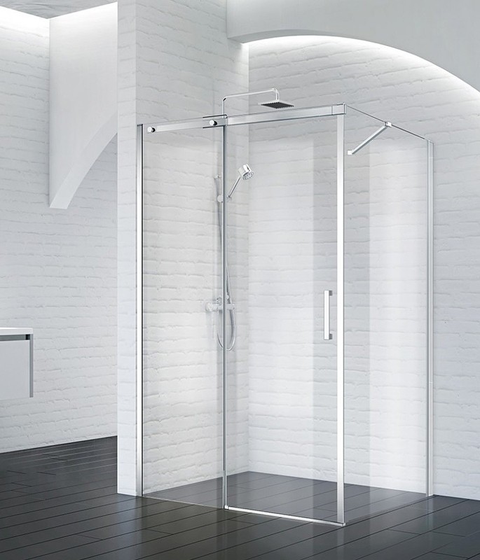 Душевая стенка BelBagno Acqua 100 ACQUA-100-FIX-C-Cr