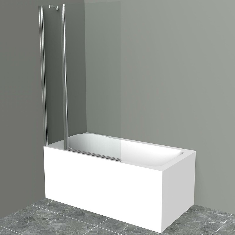 Шторка на ванну BelBagno UNO-V-11-120/150-C-Cr