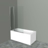 Шторка на ванну BelBagno UNO-V-11-120/150-C-Cr